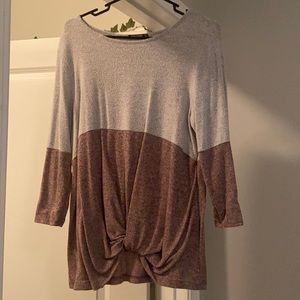 Two toned Pink Clover long sleeve